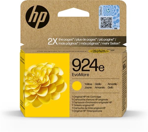 4K0U9NE Giallo 800 pagine Cartuccia d inchiostro originale gialla HP 924e - 4K0U9NE 4K0U9NE Giallo 800 pagine Cartuccia d inchiostro originale gialla HP 924e - 4K0U9NE
