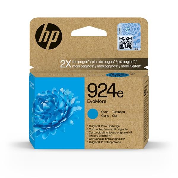 4K0U7NE Ciano 800 pagine Cartuccia d inchiostro originale ciano HP 924e - 4K0U7NE
