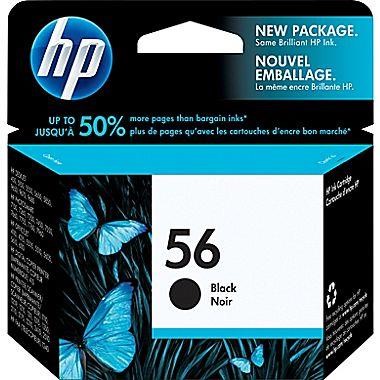 HP INKJET DESKJET NERO 450/5550/5100/5600/5850/9600/OFICEJET 4110/6110 19ML N.56